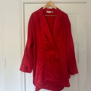 Vintage Gold Label Victorias Secret blazer gown night shirt